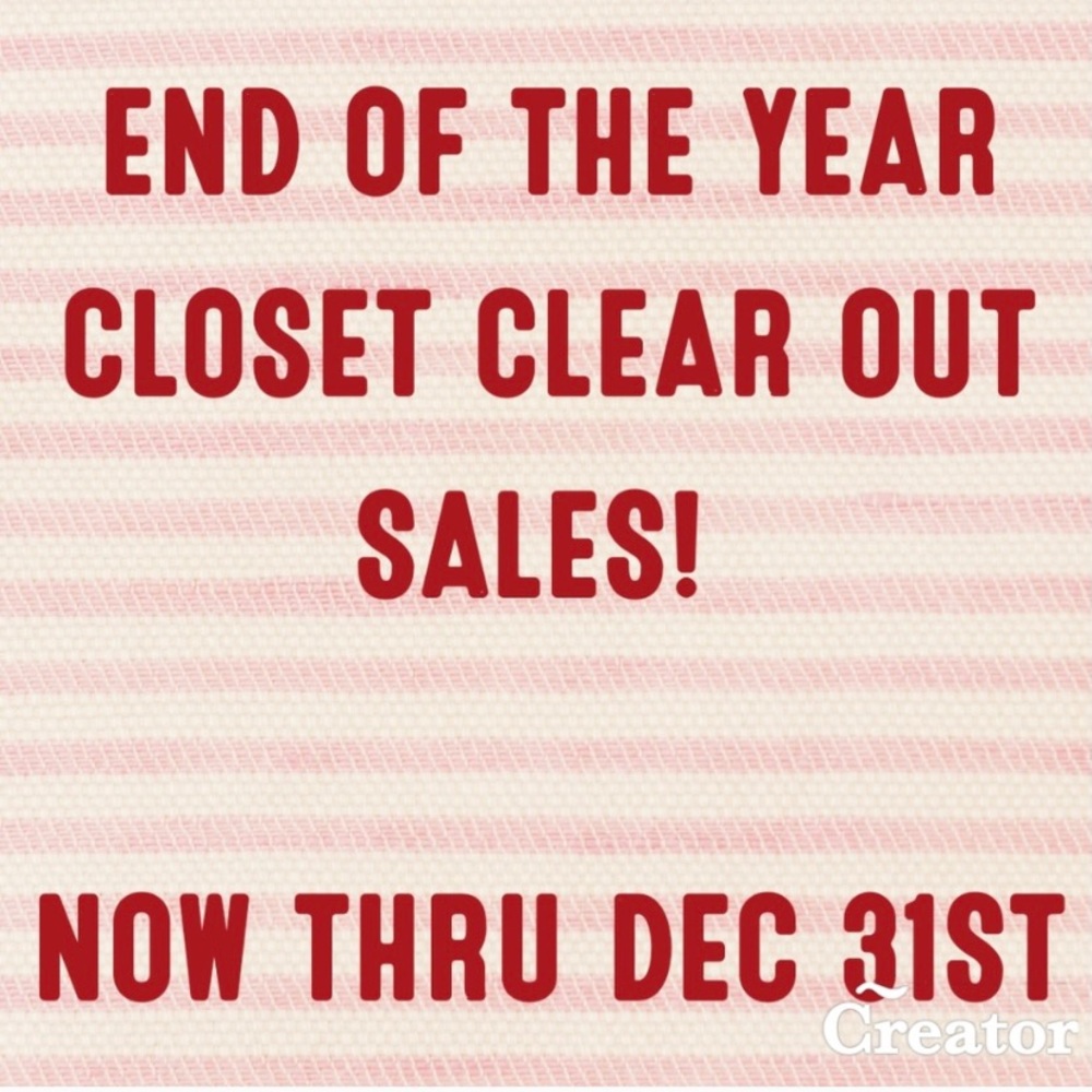 EVERYTHING IN MY CLOSET IS BUY ONE GET ONE FREE